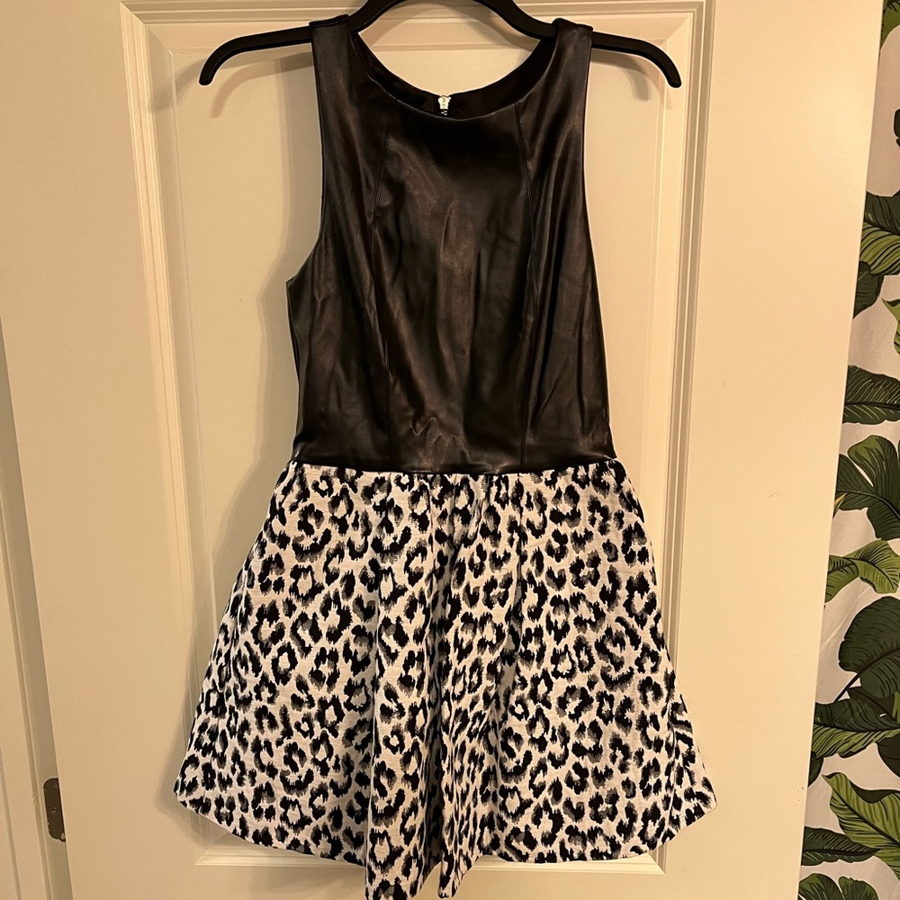 Black and White Printed Dress